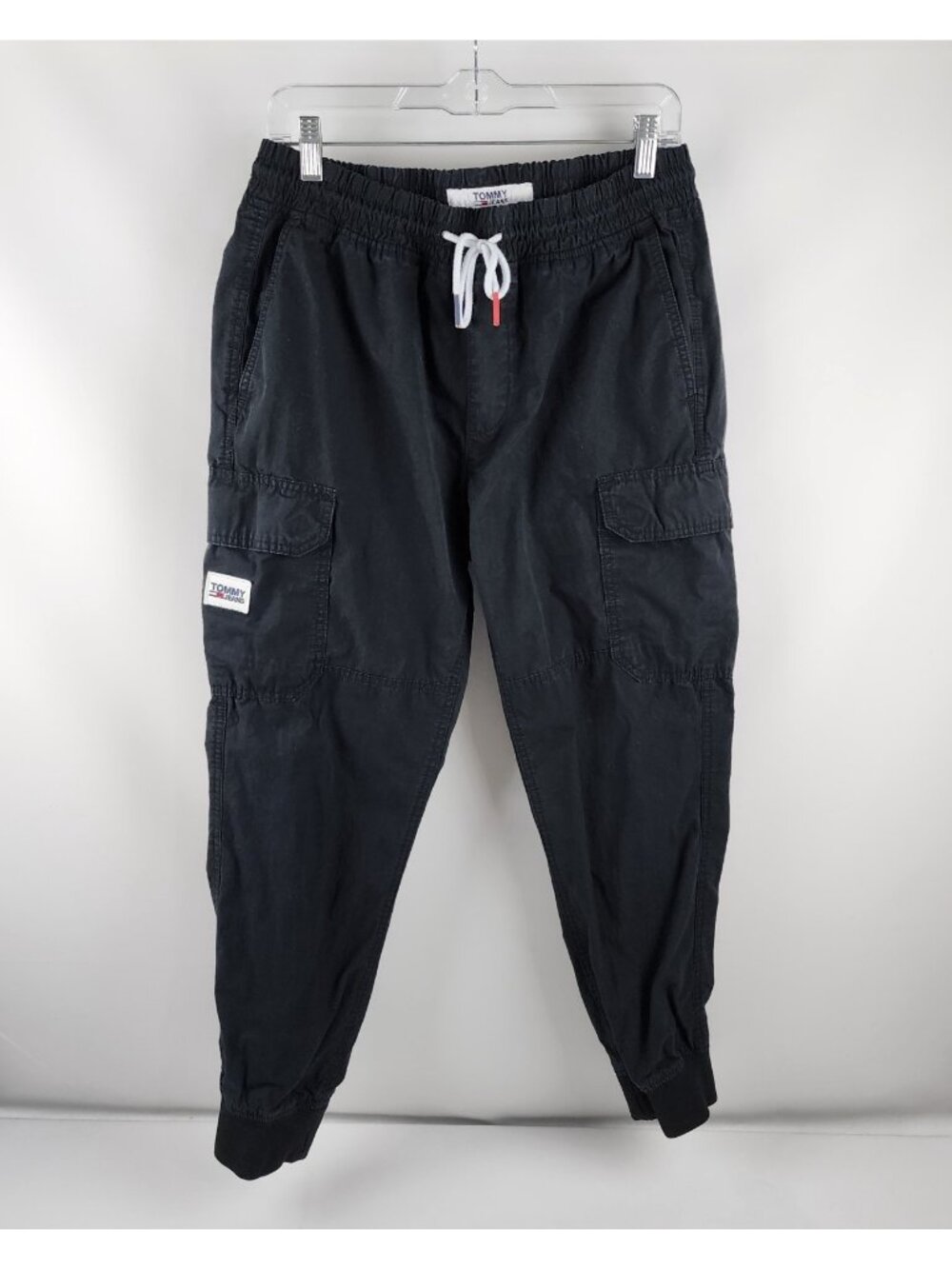 Tommy Hilfiger Pants Medium Black Vintage Y2K Cargo Joggers (30x28)